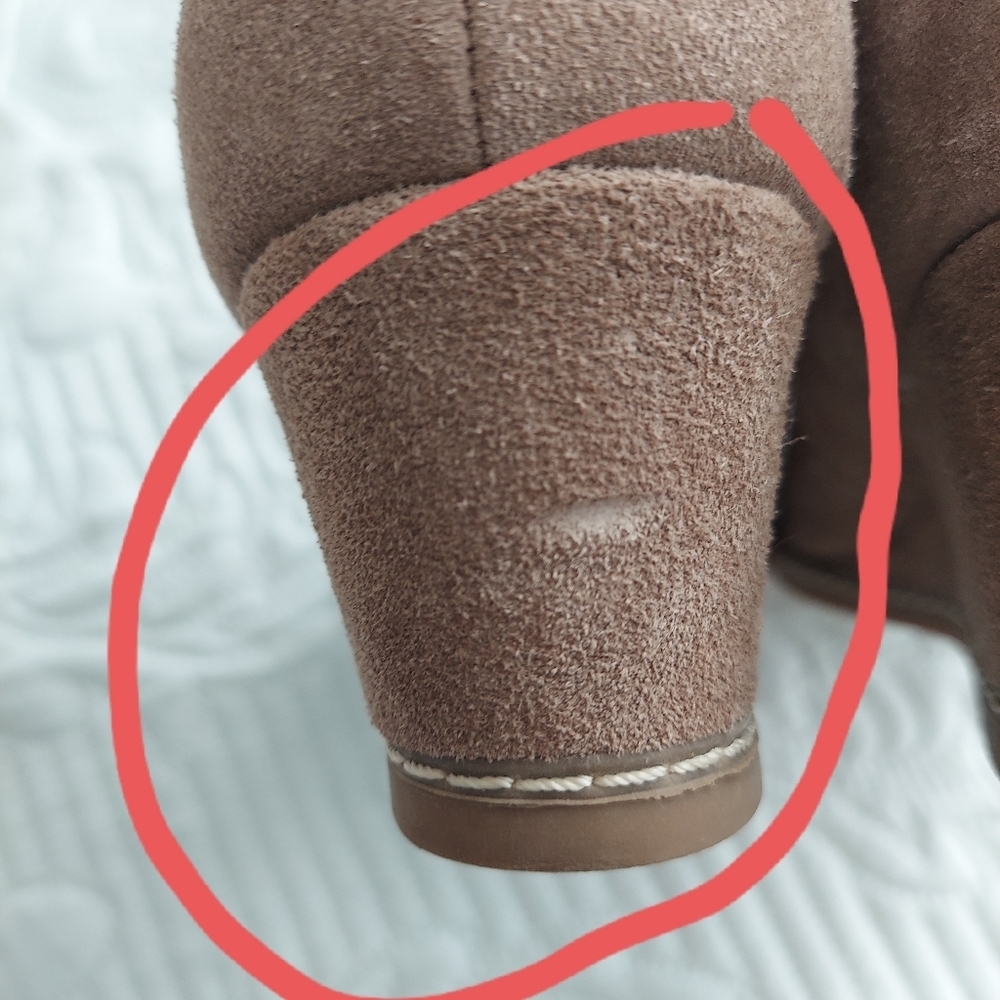 Toms Laceup Rachel Suede Wedge Booties - Picture 7 of 11